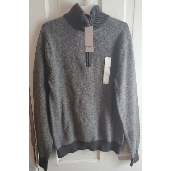 NEW Goodfellow & Co. 1/4 Zip-Up Pullover Sweater - Picture 2 of 11